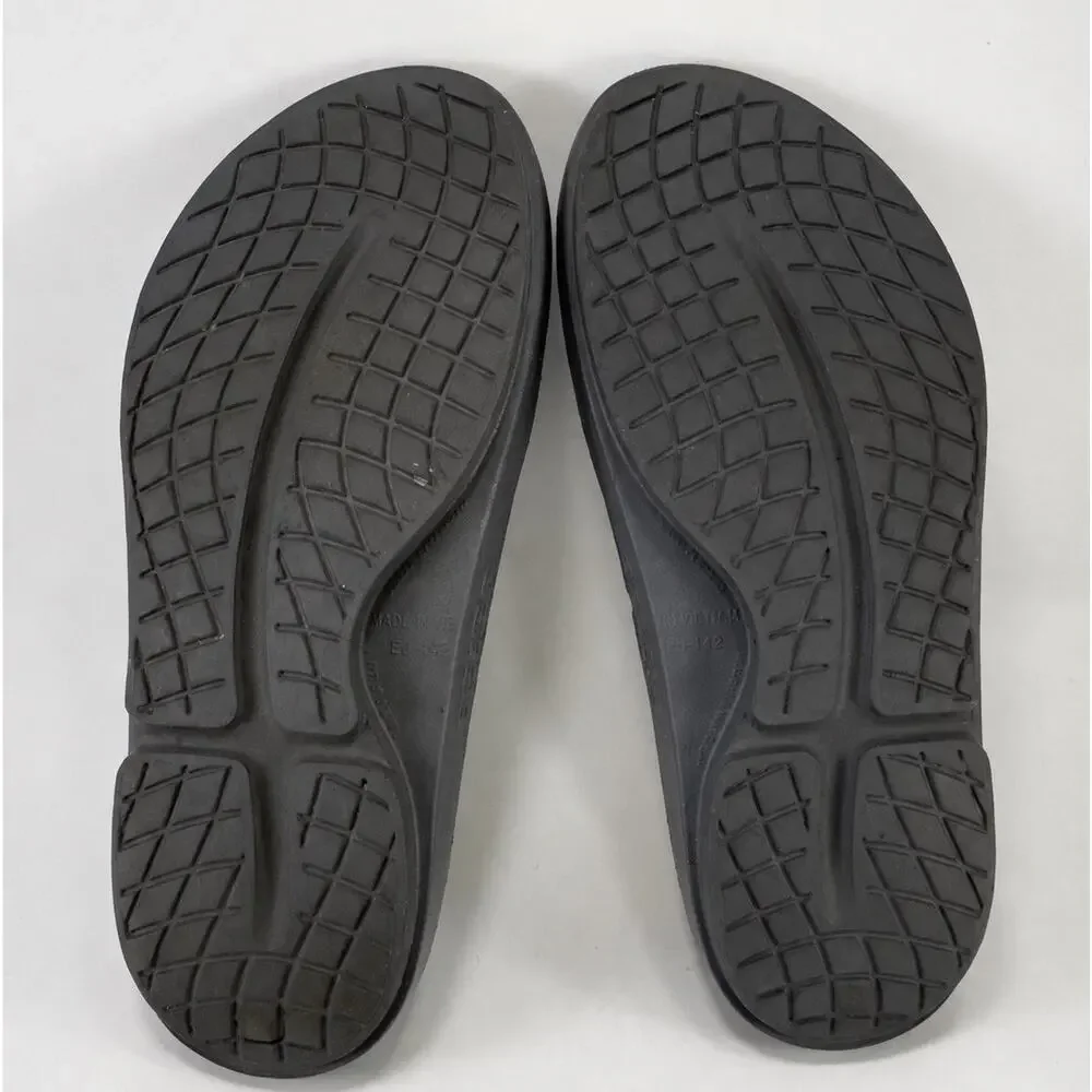 Oofos OOriginal Mens Size 10 Gray Recovery Flip Flops Sandals Sport Men